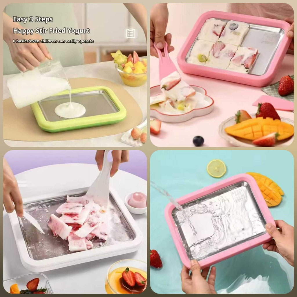 Stir Fried Rolled Ice Cream Maker