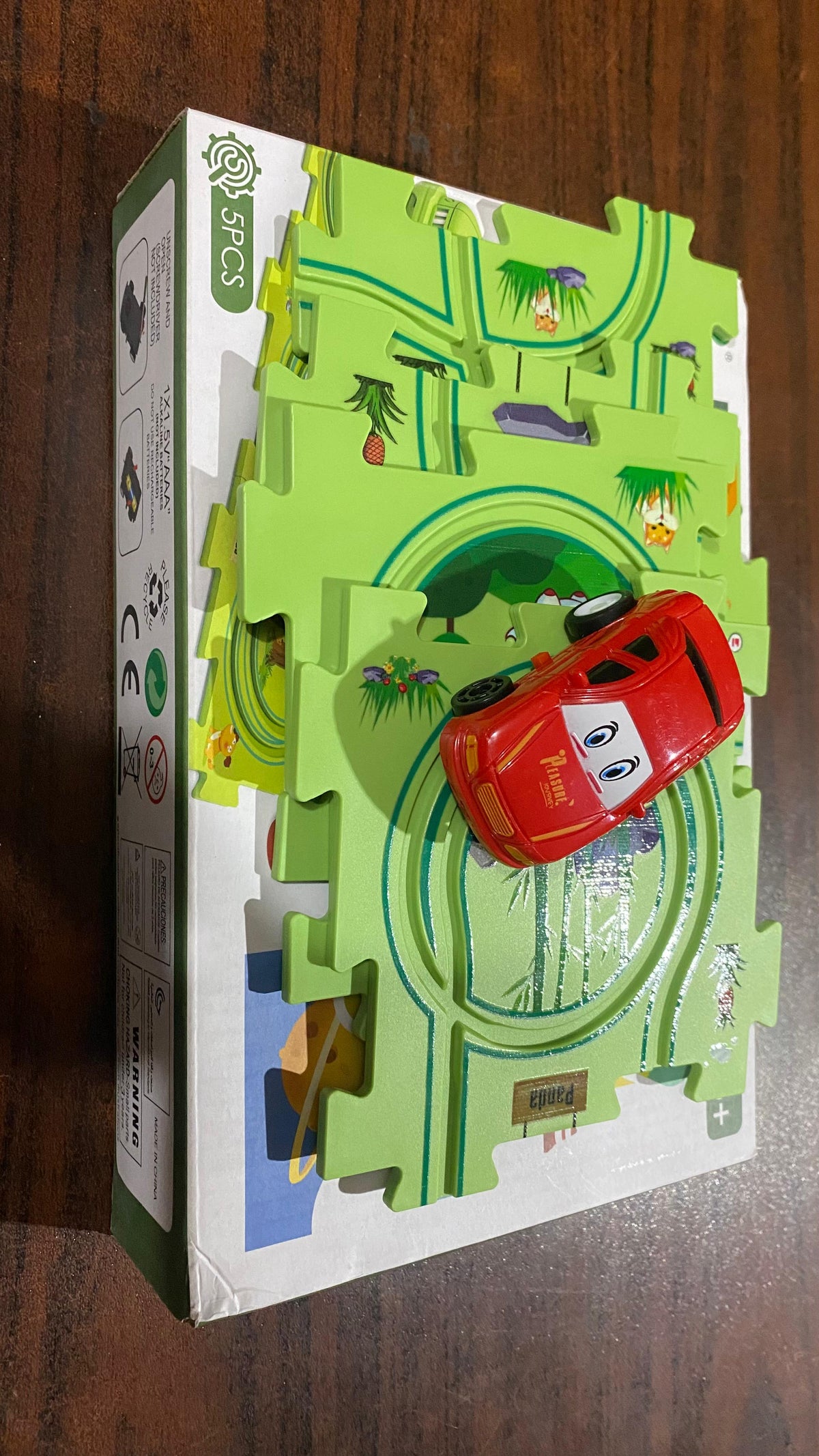 Puzzle Track Car Play Set / DIY Building Block (Random Design)