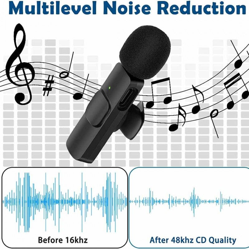 k11 Type-C Wireless Microphone K8 Collar Mic for Type C