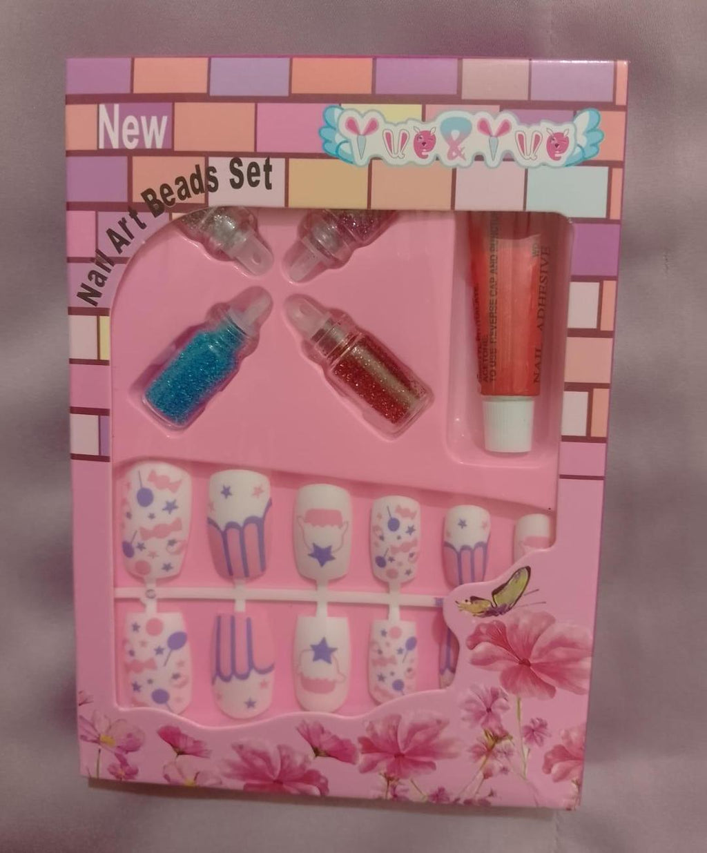 Kid's nail art beads set