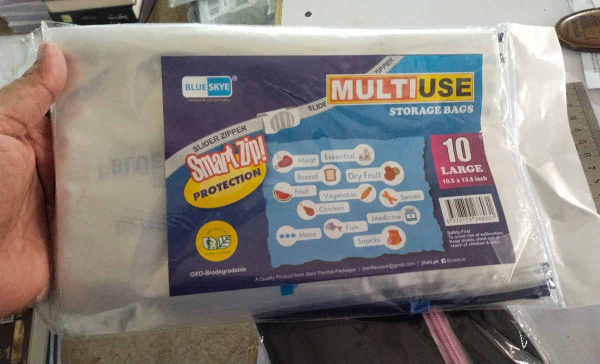 Food Storage Slider Bag Freezer Zipper Bags
