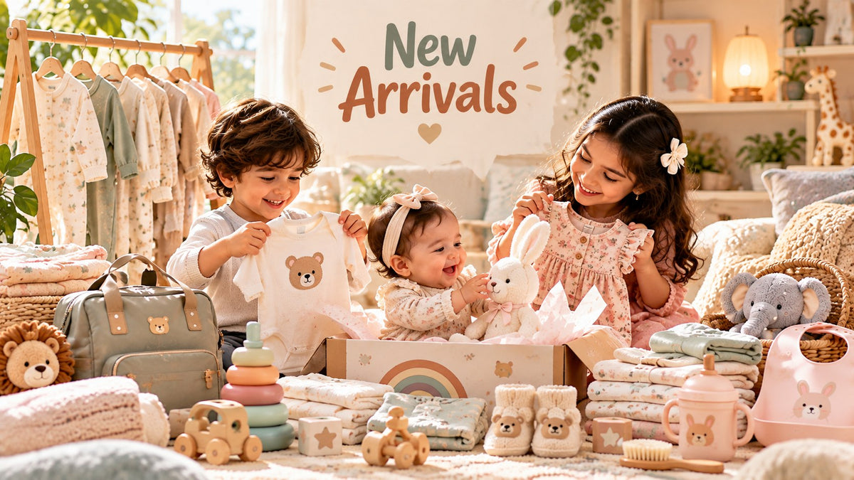 Children unboxing new baby arrivals
